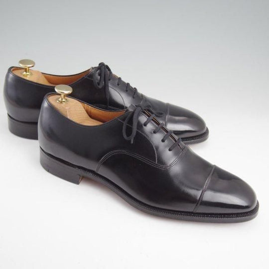 未使用★チャーチ UK7.5程度/80D【旧チャーチ★73ラスト/コンサル同仕様/BALMORAL】ブックバインダーカーフ/ストレートチップ/黒★m256