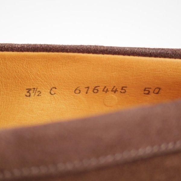 極美品★J.M.ウエストン(レディース) 3.5C【現行定価￥151,800-★コインローファー/180】スエード/濃茶/Weston/ウェストン(レディース)★m263