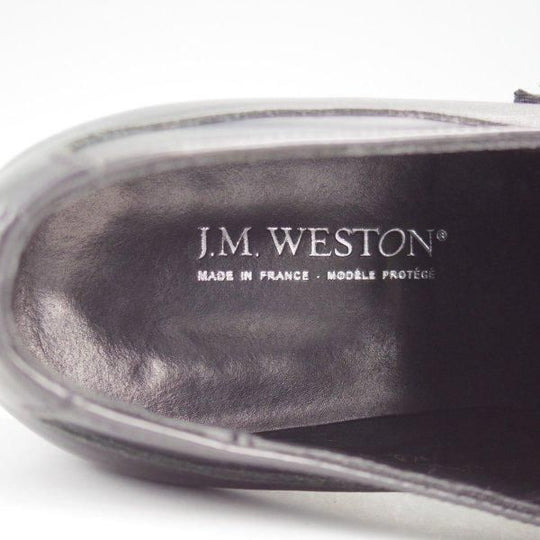 極美品★J.M.ウエストン(レディース) 4.5D【貴重★コンビ仕様/キルトモンク/393】F3ラスト/黒/Weston/ウェストン★m264