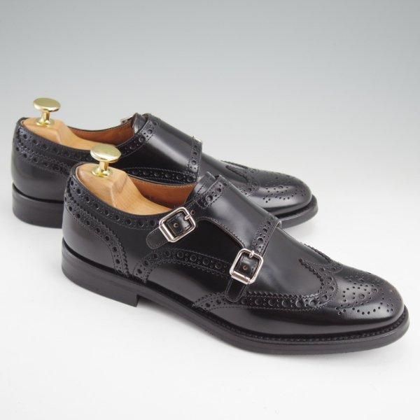 未使用★チャーチ(レディース) SIZE 36.5【定価￥181,500-★LANA R/ダブルモンク】ポリッシュドバインダーカーフ/黒/Church's★m265