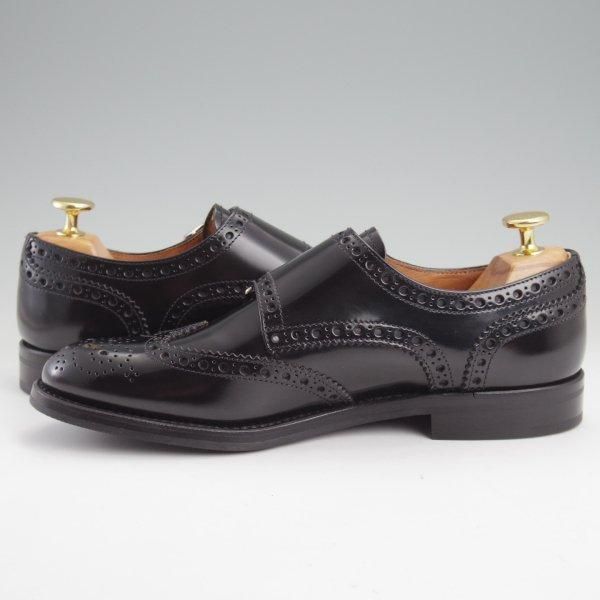 未使用★チャーチ(レディース) SIZE 36.5【定価￥181,500-★LANA R/ダブルモンク】ポリッシュドバインダーカーフ/黒/Church's★m265
