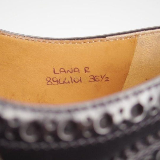 未使用★チャーチ(レディース) SIZE 36.5【定価￥181,500-★LANA R/ダブルモンク】ポリッシュドバインダーカーフ/黒/Church's★m265