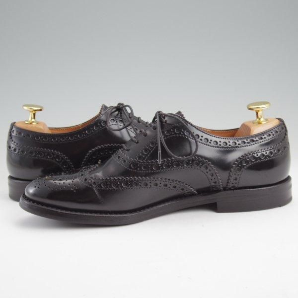 極上★チャーチ(レディース) SIZE 36【定価￥176,000-★バーウッド/BURWOOD WG】ポリッシュドバインダーカーフ/黒/Church's★m266