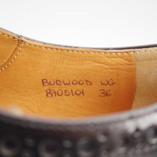 極上★チャーチ(レディース) SIZE 36【定価￥176,000-★バーウッド/BURWOOD WG】ポリッシュドバインダーカーフ/黒/Church's★m266