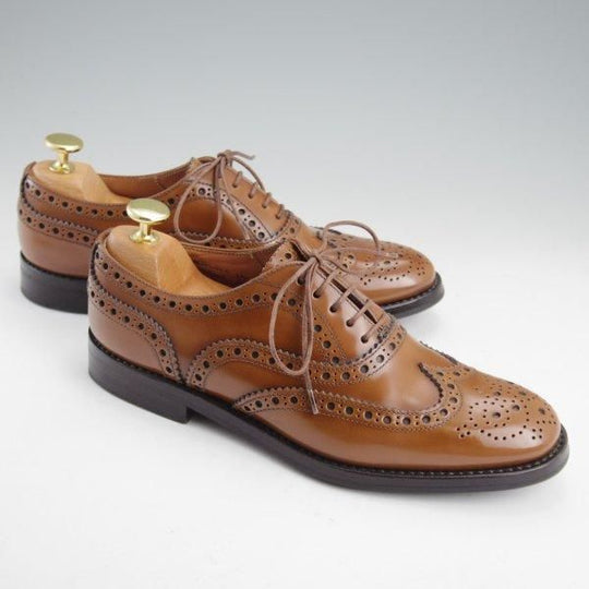 極上★チャーチ(レディース) SIZE 36【定価￥176,000-★バーウッド/BURWOOD WG】ポリッシュドバインダーカーフ/茶/Church's★m267