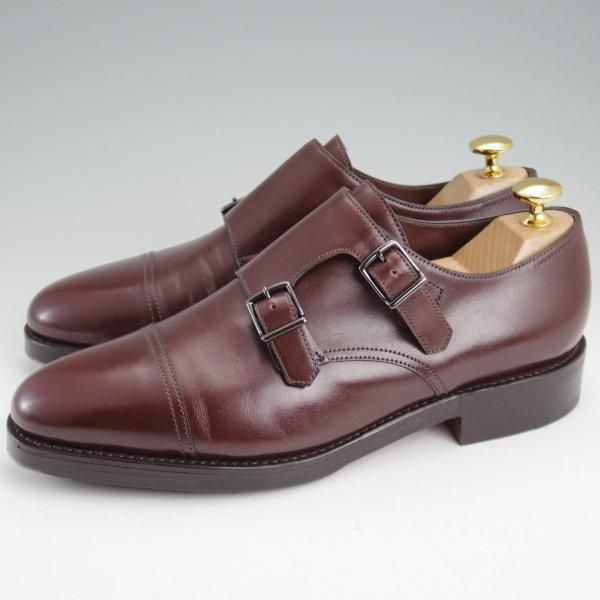 極美品★ジョンロブ 5.5E【オーダー価格￥285,120-★バイリクエスト品/WILLIAM/ウィリアム】9795/ダブルモンク/濃茶/JOHN LOBB★m268