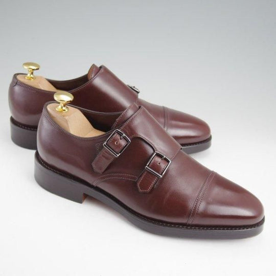 極美品★ジョンロブ 5.5E【オーダー価格￥285,120-★バイリクエスト品/WILLIAM/ウィリアム】9795/ダブルモンク/濃茶/JOHN LOBB★m268