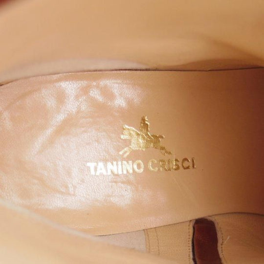 極美品★(伊)タニノクリスチー SIZE 7【定価15万円以上★サイドジップブーツ】カーフ/茶/メンズ/TANINO CRISCI★m270