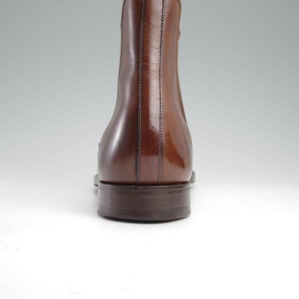 美品★クロケット&ジョーンズ 6.5E【定価￥110,000-★サイドゴアブーツ/CHELSEA 5】チェルシー/カーフ/濃茶/メンズ/Crockett&Jones★m271