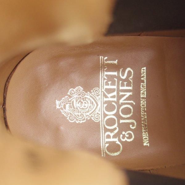 美品★クロケット&ジョーンズ 6.5E【定価￥110,000-★サイドゴアブーツ/CHELSEA 5】チェルシー/カーフ/濃茶/メンズ/Crockett&Jones★m271