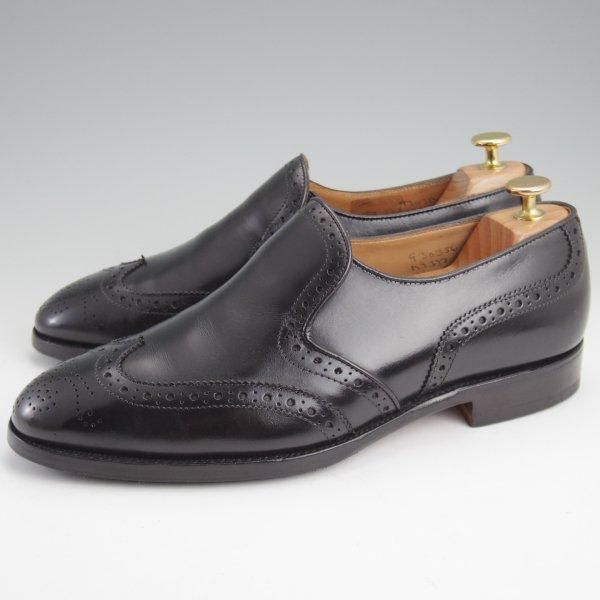 極上★トリッカーズ SIZE 8.5【定価￥121,000-★ユニオンワークス別注/センターエラスティック/M7377】カーフ/黒/Tricker's★m272