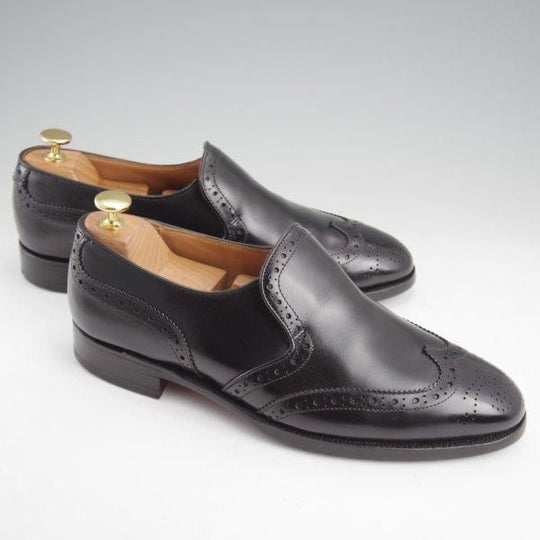 極上★トリッカーズ SIZE 8.5【定価￥121,000-★ユニオンワークス別注/センターエラスティック/M7377】カーフ/黒/Tricker's★m272