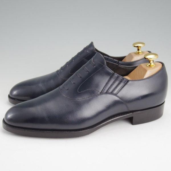 極上★三陽山長 SIZE 5.5【オーダー価格14万円程度★フレキシブルグッドイヤーウェルト製法/友三郎】レイジーマン/R2010ラスト/紺★m273