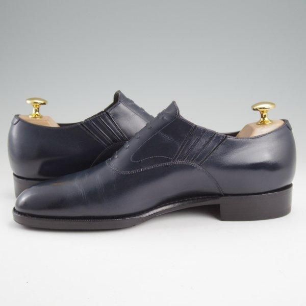 極上★三陽山長 SIZE 5.5【オーダー価格14万円程度★フレキシブルグッドイヤーウェルト製法/友三郎】レイジーマン/R2010ラスト/紺★m273