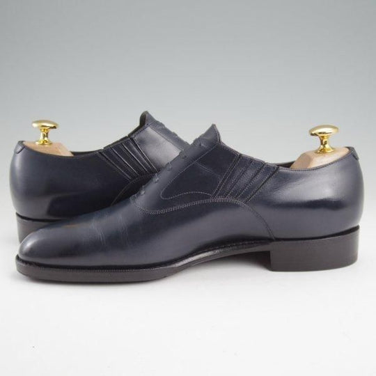 極上★三陽山長 SIZE 5.5【オーダー価格14万円程度★フレキシブルグッドイヤーウェルト製法/友三郎】レイジーマン/R2010ラスト/紺★m273