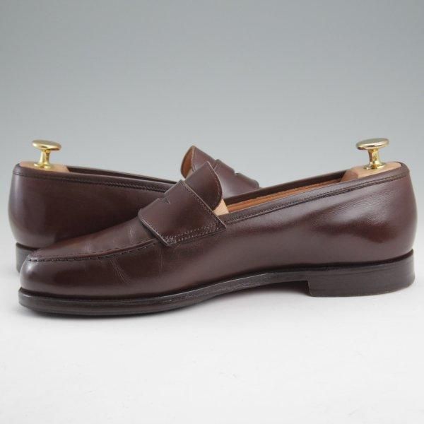 極上★クロケット&ジョーンズ 6E【定価￥121,000-★BOSTON 2/ボストン】376ラスト/コインローファー/カーフ/濃茶/Crockett&Jones★m275