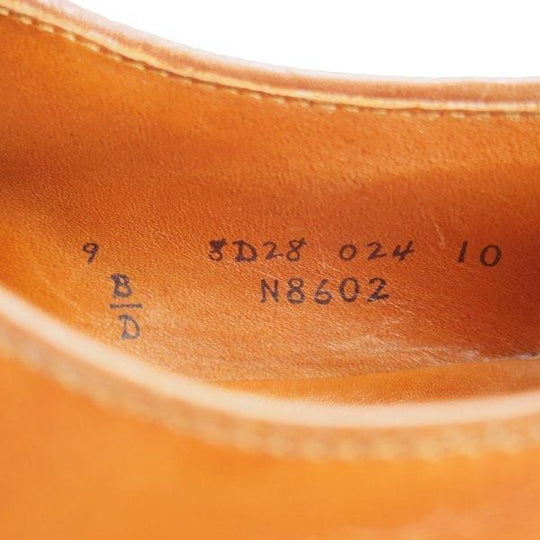 美品★オールデン 9D【現行定価16万円以上★NST/ノルウィージャンフロント/N8602】グラントラスト/Uチップ/カーフ/茶/メンズ/ALDEN★m278