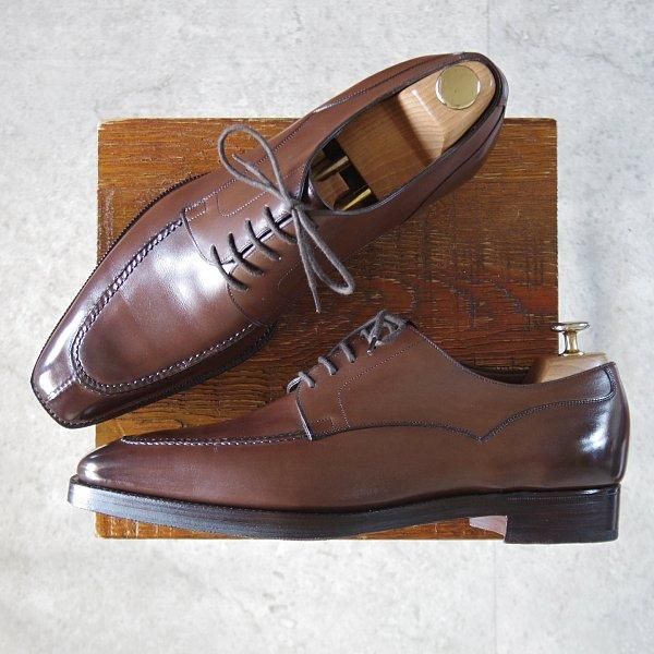 極美品★(英)ガジアーノ&ガーリング 8.5E【定価￥250,800-★EG/ドーバー似寄モデル】ISHAM/TG73ラスト/Uチップ/GAZIANO&GIRLING★m279