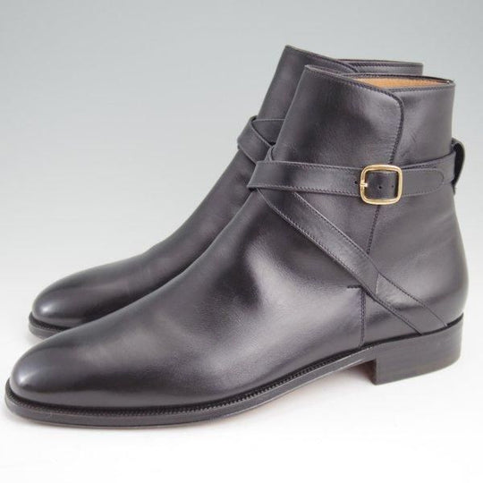 未使用★(伊)タニノクリスチー SIZE 7.5【貴重★デッドストック品/ジョッパーブーツ】カーフ/黒/TANINO CRISCI★m280