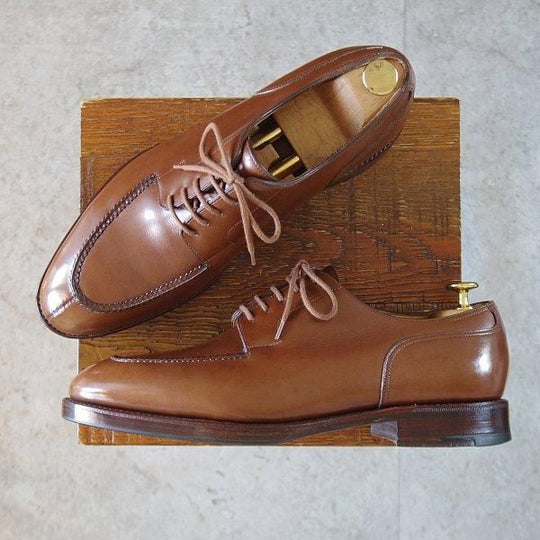 ★ジョンロブ 7.5E【名作★CHAMBORD/スキンステッチ仕様/8695ラスト】シャンボード/Uチップ/カーフ/茶/メンズ/JOHN LOBB★m284