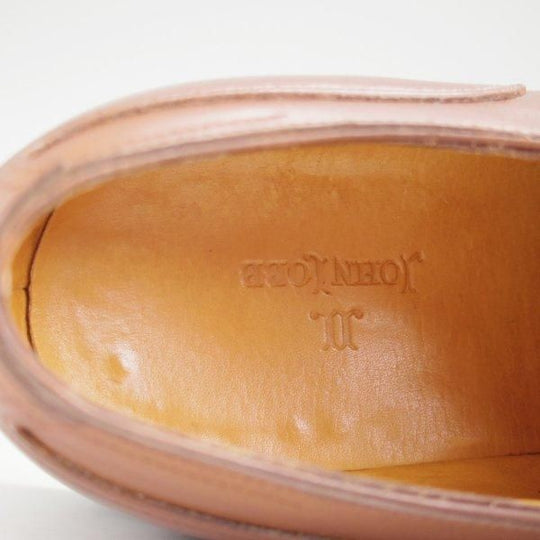 ★ジョンロブ 7.5E【名作★CHAMBORD/スキンステッチ仕様/8695ラスト】シャンボード/Uチップ/カーフ/茶/メンズ/JOHN LOBB★m284