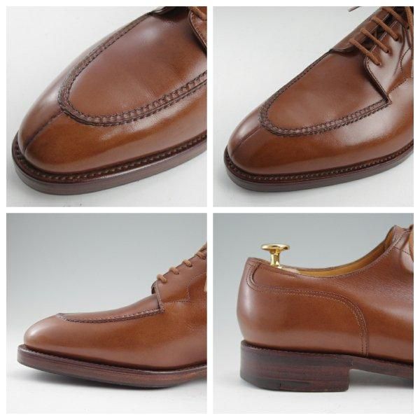 ★ジョンロブ 7.5E【名作★CHAMBORD/スキンステッチ仕様/8695ラスト】シャンボード/Uチップ/カーフ/茶/メンズ/JOHN LOBB★m284