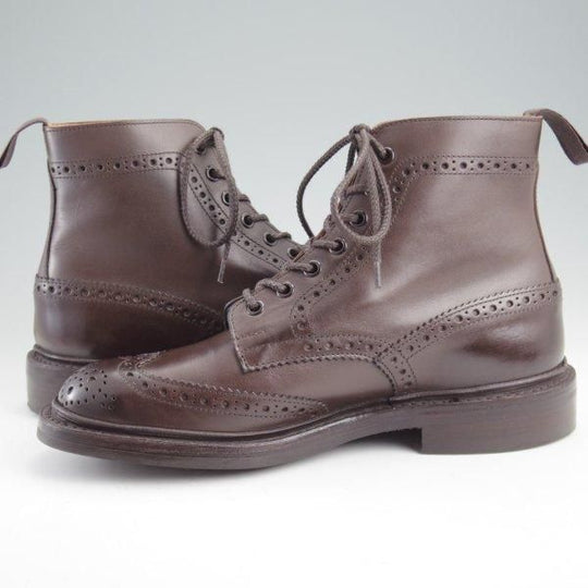 極美品★トリッカーズ SIZE 7【定価￥132,000-★ダイナイトソール仕様/STOW】ストウ/5634/カントリーブーツ/カーフ/濃茶/Tricker's★m287