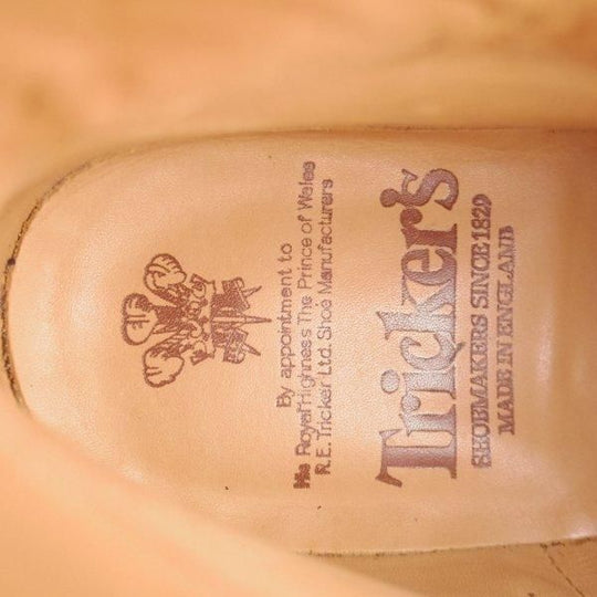極美品★トリッカーズ SIZE 7【定価￥132,000-★ダイナイトソール仕様/STOW】ストウ/5634/カントリーブーツ/カーフ/濃茶/Tricker's★m287