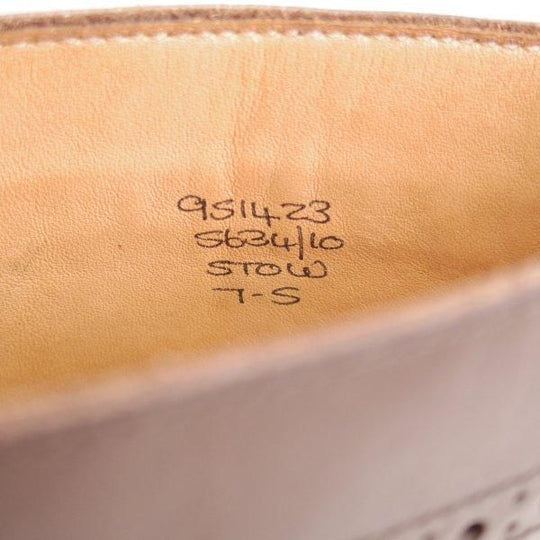 極美品★トリッカーズ SIZE 7【定価￥132,000-★ダイナイトソール仕様/STOW】ストウ/5634/カントリーブーツ/カーフ/濃茶/Tricker's★m287