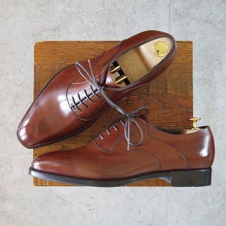 極美品★三陽山長 SIZE 7.5【注文価格￥102,300-★鞍之介/R309ラスト/パターンオーダー品】サドルシューズ/濃茶/Sanyo Yamacho★m288