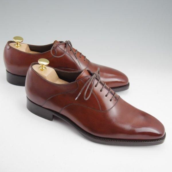 極美品★三陽山長 SIZE 7.5【注文価格￥102,300-★鞍之介/R309ラスト/パターンオーダー品】サドルシューズ/濃茶/Sanyo Yamacho★m288