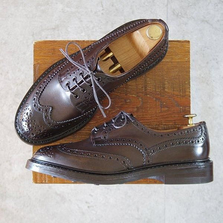 極美品★トリッカーズ SIZE 7.5【ダイナイトソール仕様★バートン同系モデル/M5095】カントリーシューズ/カーフ/濃茶/Tricker's★m290