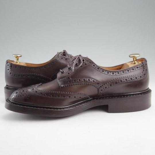 極美品★トリッカーズ SIZE 7.5【ダイナイトソール仕様★バートン同系モデル/M5095】カントリーシューズ/カーフ/濃茶/Tricker's★m290