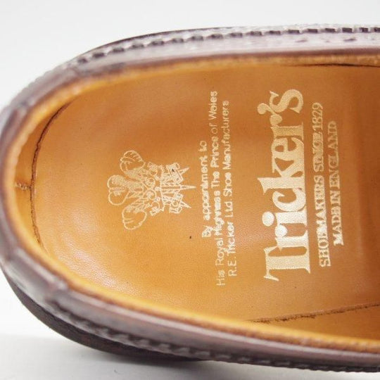 極美品★トリッカーズ SIZE 7.5【ダイナイトソール仕様★バートン同系モデル/M5095】カントリーシューズ/カーフ/濃茶/Tricker's★m290