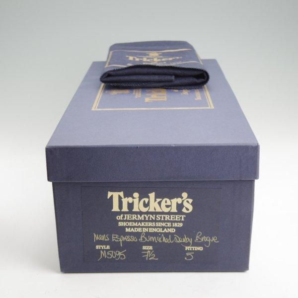 【未使用】Tricker's ブローグシューズ M5095　7.5（プー49） トリッカーズ/M5095/カントリーシューズ/フルブローグ☆m290｜高級中古
