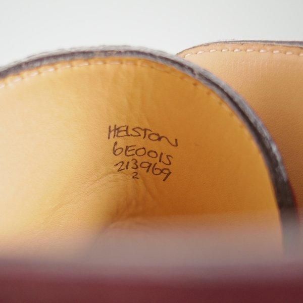 ほぼ試着程度★ジョンロブ 6E【定価￥224,400-★HELSTON/レースアップブーツ】0015ラスト/シボ革/RUSSET/赤茶/メンズ/JOHN LOBB★m295
