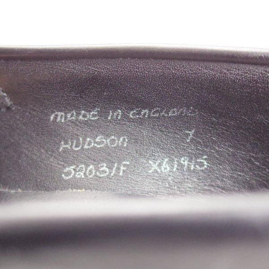 ほぼ試着程度★(英)チーニー 7F【定価￥92,400-★HUDSON/ハドソン】5203ラスト/コインローファー/カーフ/黒/メンズ/CHEANEY★m297