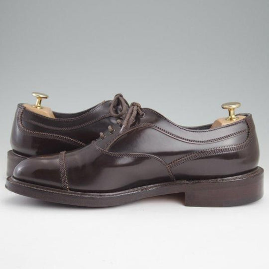 極美品★トリッカーズ SIZE 7.5【現行定価10万円以上★ブックバインダーレザー/DUNLOP/M7705】ストレートチップ/濃茶/Tricker's★m299