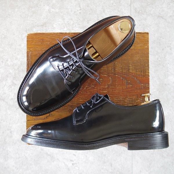 極美品★トリッカーズ SIZE 7.5【現行定価10万円以上★ブックバインダーレザー/ROBERT】M3616/プレーントゥ/黒/メンズ/Tricker's★m301