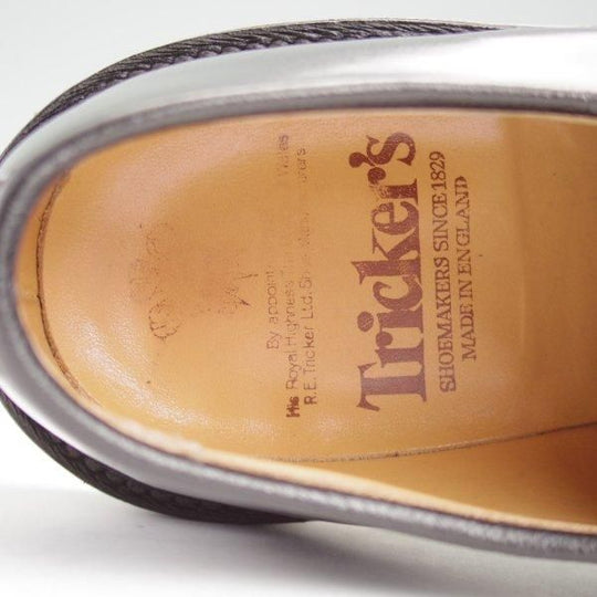 極美品★トリッカーズ SIZE 7.5【現行定価10万円以上★ブックバインダーレザー/ROBERT】M3616/プレーントゥ/黒/メンズ/Tricker's★m301