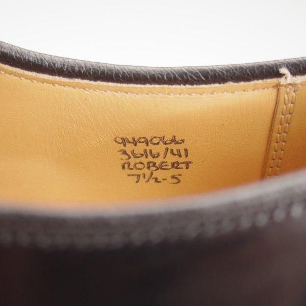 極美品★トリッカーズ SIZE 7.5【現行定価10万円以上★ブックバインダーレザー/ROBERT】M3616/プレーントゥ/黒/メンズ/Tricker's★m301