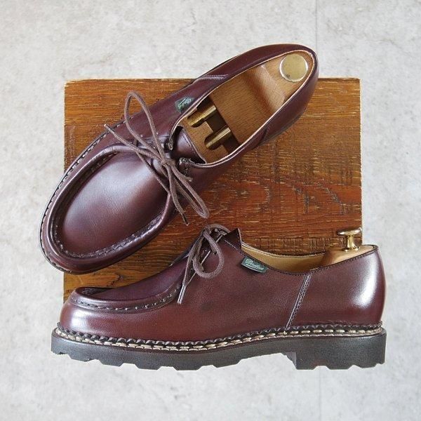 ほぼ未使用★パラブーツ SIZE 40.5【定価￥94,600-★ミカエル/MICHAEL】チロリアンシューズ/リスレザー/CAFE/濃茶/Paraboot★m302