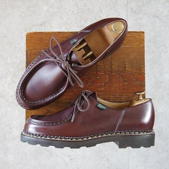 ほぼ未使用★パラブーツ SIZE 40.5【定価￥94,600-★ミカエル/MICHAEL】チロリアンシューズ/リスレザー/CAFE/濃茶/Paraboot★m302