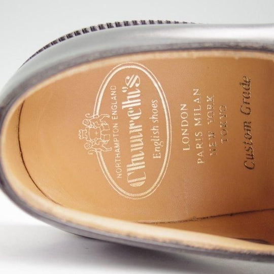 極美品★チャーチ 75F/UK7.5【定価￥181,500-★シャノン/SHANNON】103ラスト/プレーントゥ/黒/メンズ/Church's★m303