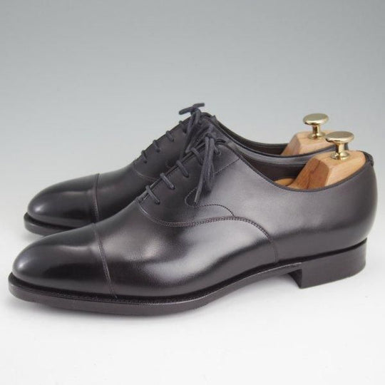 極美品★エドワードグリーン 7.5E【定価￥217,800-★チェルシー/CHELSEA/202ラスト】ストレートチップ/カーフ/黒/EDWARD GREEN★m304