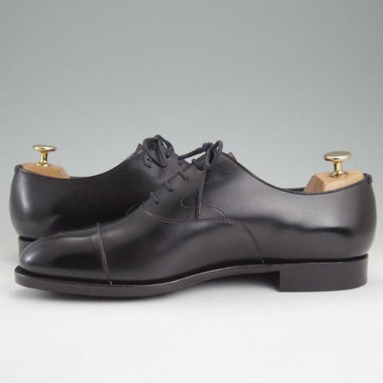 極美品★エドワードグリーン 7.5E【定価￥217,800-★チェルシー/CHELSEA/202ラスト】ストレートチップ/カーフ/黒/EDWARD GREEN★m304