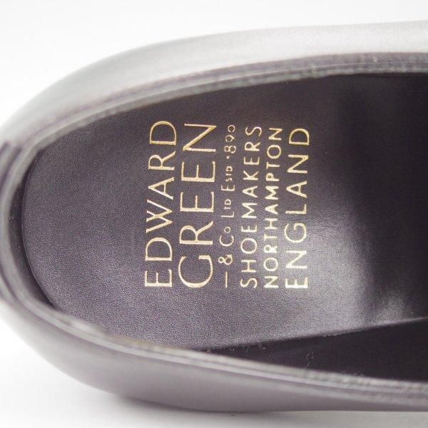 極美品★エドワードグリーン 7.5E【定価￥217,800-★チェルシー/CHELSEA/202ラスト】ストレートチップ/カーフ/黒/EDWARD GREEN★m304