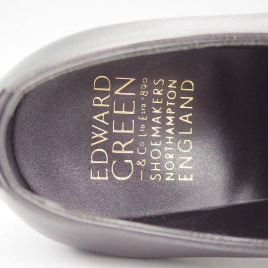 極美品★エドワードグリーン 7.5E【定価￥217,800-★チェルシー/CHELSEA/202ラスト】ストレートチップ/カーフ/黒/EDWARD GREEN★m304