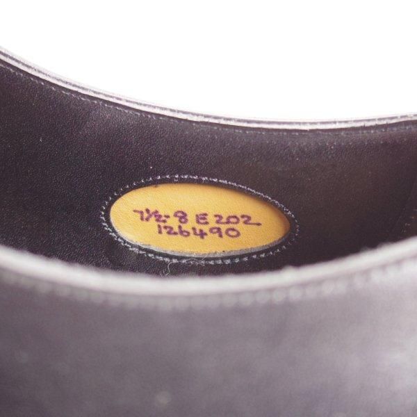 極美品★エドワードグリーン 7.5E【定価￥217,800-★チェルシー/CHELSEA/202ラスト】ストレートチップ/カーフ/黒/EDWARD GREEN★m304