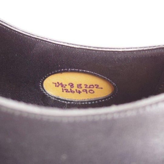 極美品★エドワードグリーン 7.5E【定価￥217,800-★チェルシー/CHELSEA/202ラスト】ストレートチップ/カーフ/黒/EDWARD GREEN★m304
